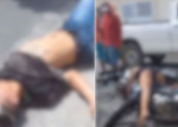 Colisão entre motocicletas deixa duas pessoas feridas em bairro da cidade serrana
