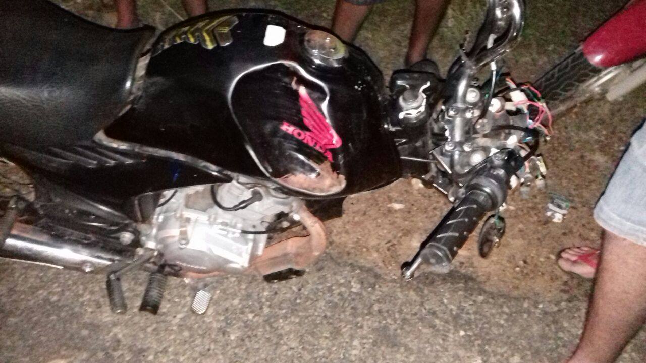 Acidente motocicleta rota do Sertão Sergipano